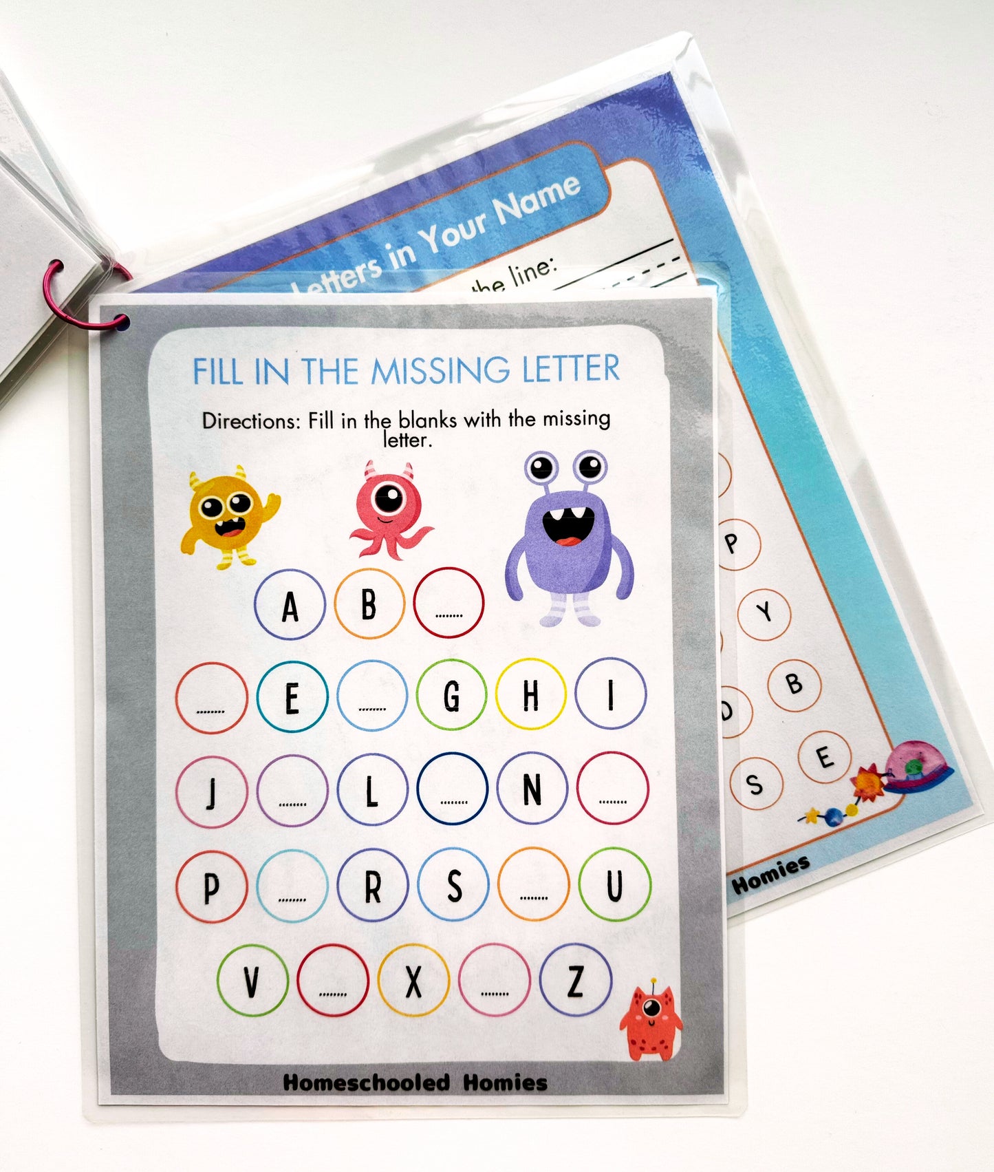 ABC Activity Book and Matching Activity!