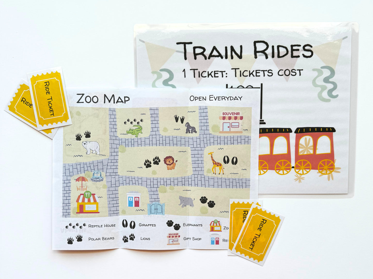 'A Day at the Zoo' Adventure Learning Pouch!