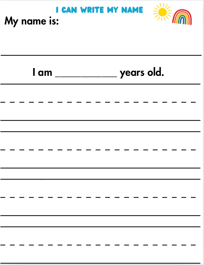 (Digital Download) Writing Practice Worksheets